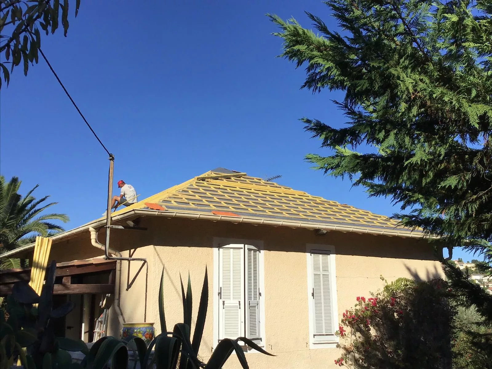 Toitures de la Riviera vaudoise vues depuis le coteau